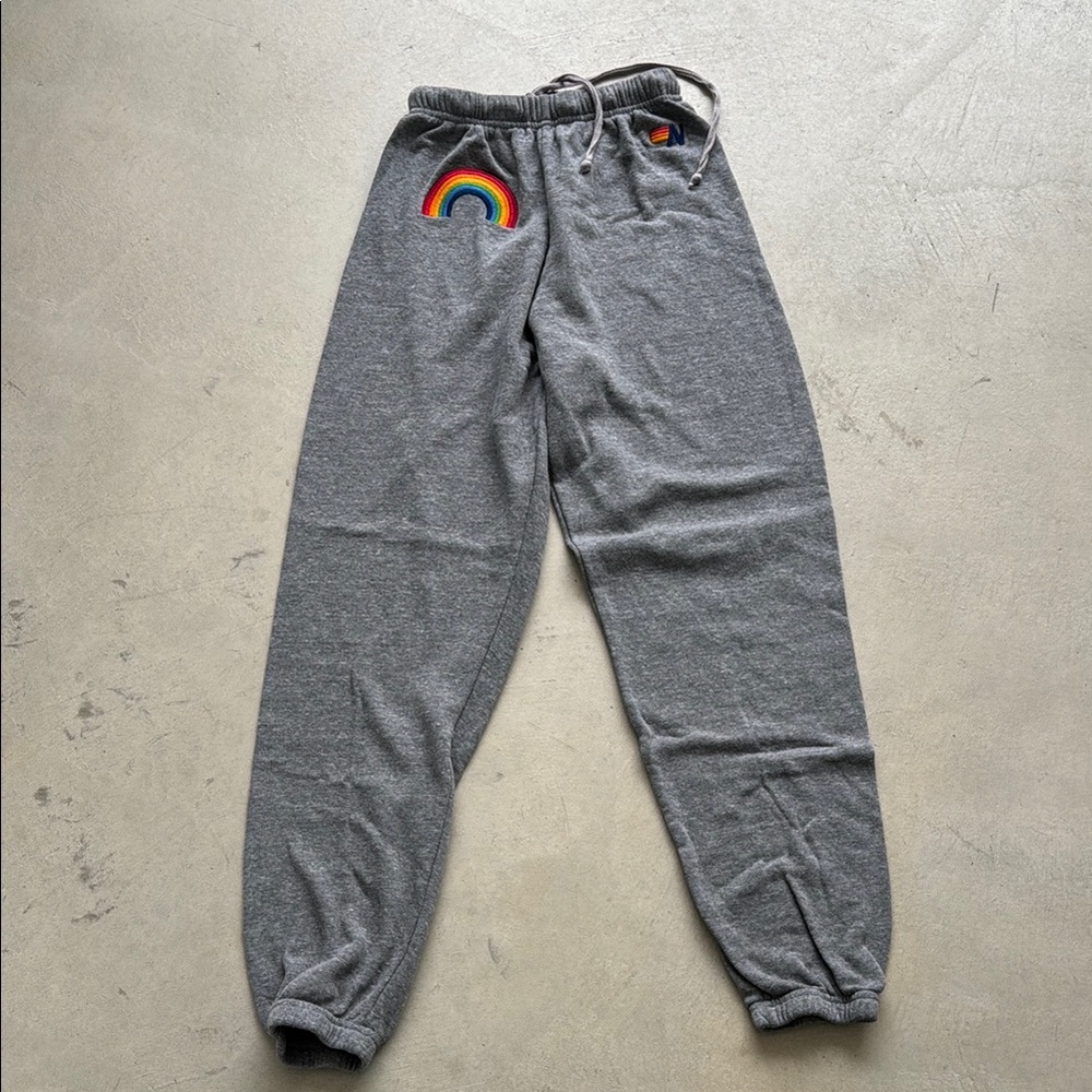 Aviator Joggers with Rainbow Patch women’s XS